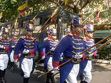 Tarqui grenadiers during a military parade.