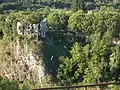 Ruins of the Rapicio Castle, perched over the foiba