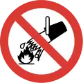 Do not extinguish with water