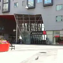 The main entrance to Wilshire/Vermont station