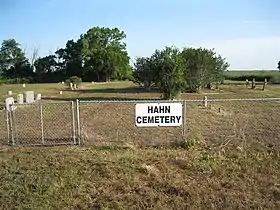 Hahn Cemetery along FM 2546