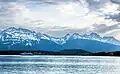 Looking west toward Haines with Mount Emmerich to the right