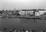 Hakaniemenranta seen from the other side of the strait from Kruununhaka in 1973.