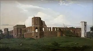 Ruins of the castle in Holszany (1853)