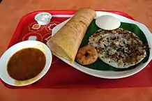 South Indian breakfast at Haldiram's, Gurgaon