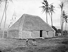 Grasshut on the grounds of Huliheʻe Palace where Keʻelikōlani much preferred to reside in