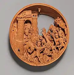 Reverse of "Half of a Prayer Bead with Jesus...",