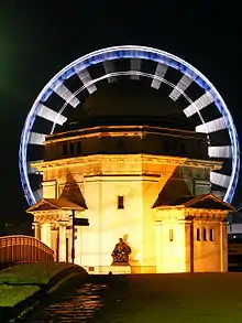 Birmingham Wheel behind the Hall of Memory