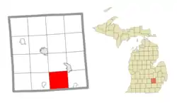 Location within Livingston County