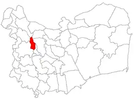 Location in Tulcea County