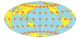 The Hammer projection with Tissot's indicatrices