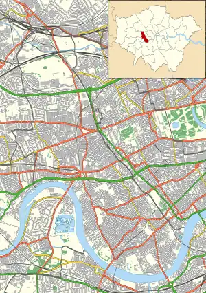 Parsons Green train bombing is located in London Borough of Hammersmith and Fulham