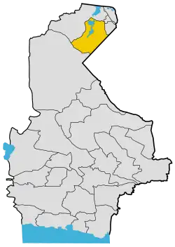 Location of Hamun County in Sistan and Baluchestan province