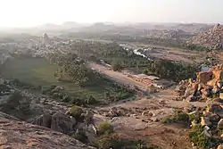 View of Hampi Bazaar from Matanga Hill