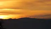 seen from Graz in the sunset