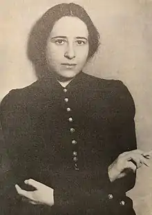 Political theorist Hannah Arendt in 1933