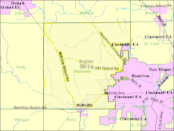 Detailed map of Hanover Township