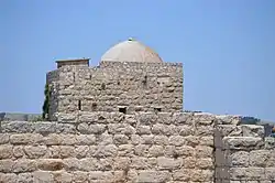 Maqam of Sheikh Ghanem, on Mount Gerizim (Jabal at-Tur), which is currently under the control of the Israelis In 1850-51 de Saulcy found stonecutters repairing a staircase here.