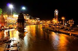 Ganga river at Haridwar.