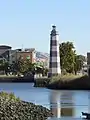 Harbor Lighthouse in Suisun City from across Suisun Slough