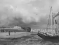 Harbor scene, by J.A. Codman, 1850s (courtesy Museum of Fine Arts, Boston)