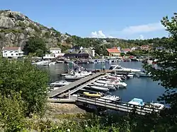 View of the village harbour