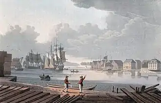 Harbour of Christiania with Paléet visible in the corner