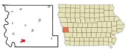 Location of Missouri Valley, Iowa