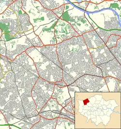 RAF Bentley Priory is located in London Borough of Harrow