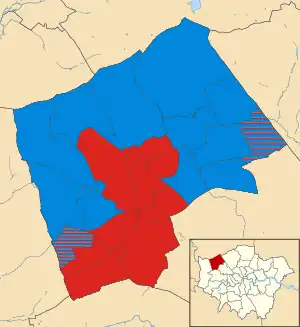 Harrow 2022 results map