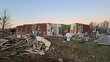 Image 16Major structural damage to a house near Hartford. (from 2021 Western Kentucky tornado)