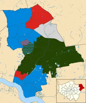 Havering 2022 results map