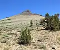 Approaching Hawkins Peak from the south.