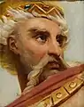 Study of Charlemagne's head for the Panthéon frescoes, by Antoine-Jean Gros, c. 1812