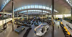 Terminal 2 departures area of London Heathrow Airport