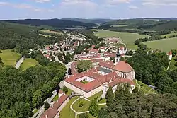 Aerial view of Heiligenkreuz