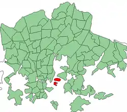 Location in Helsinki