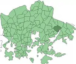 Location in Helsinki