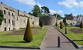 The medieval ramparts.