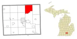 Location within Jackson County