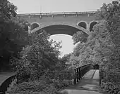 Henry Avenue Bridge over Wissahickon Creek in Philadelphia (1930–32)