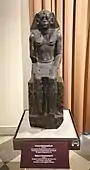 Granite statue in the Egyptian Collection of the Hermitage Museum, St. Petersburg