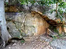 C.J. Langenhoven (1873–1932), Afrikaans writer, champion of the Afrikaans language and author of the South African National Anthem, chiselled the name of the well-known elephant Herrie, from his book Sonde met die Bure, on this rock in July 1929.