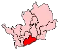 A small-to-medium sized constituency, located in the south of the county.