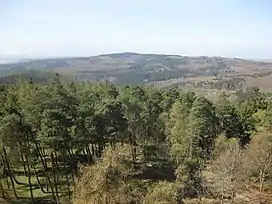 View from the Hausbergturm of the Hesselberg