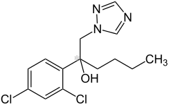 Kekulé, skeletal formula of hexaconazole