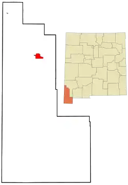 Location of Lordsburg in New Mexico