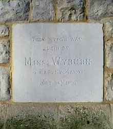 High Barnet Methodist Church foundation stone, 1891