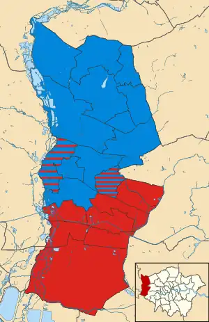 Hillingdon 2022 results map