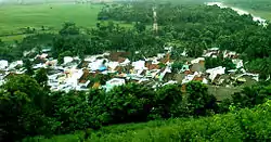 view of Saripalli village from a hillock